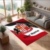 Sunderland FC Printed Crystal Velvet Rug Non‑Slip Crystal Velvet Carpet For Sofa Bedroom Indoor Home Decoration