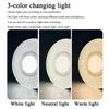 LED Crystal Lamp Super Bright 3 Color E27 Screw Bulb Home Living Room Eye Protection Energy-saving Lamp Bedroom Lighting