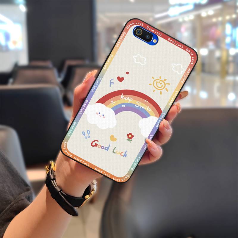 Силиконовый ударопрочный чехол для телефона OPPO Realme C2, грязеотталкивающий, с мультяшным рисунком, мягкий, защитный, прочный задний чехол, ТПУ