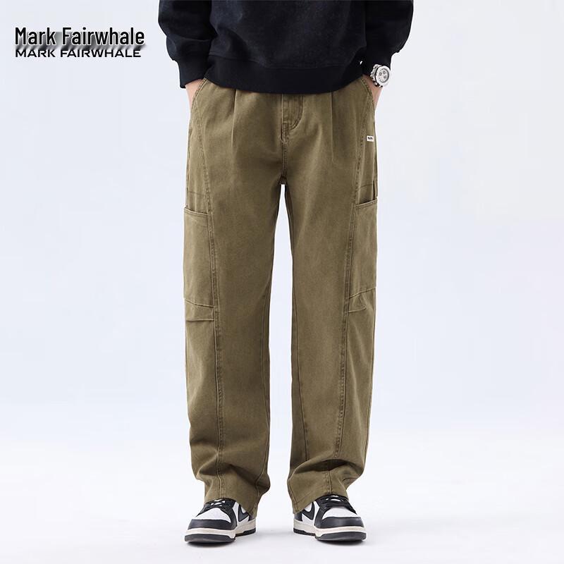 Mark Fairwhale Men's American Style Loose Cargo Pants