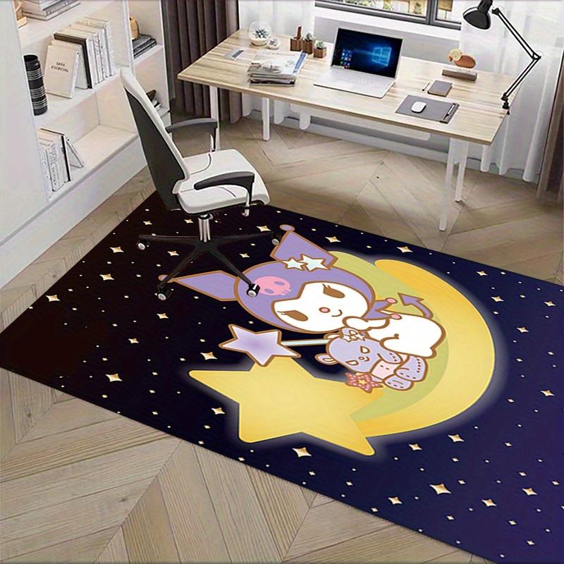 Office Rug Moon, Star Anti-Slip Rug, Machine Washable for Living Room, Bedroom, Office, Multiple Sizes, Bedroom Mat, Decorative Mat, Durable Mat, Livi