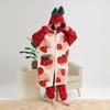 Women Kawaii Flannel Winter Kimono Nightgown Strawberry Cute Home Wear for Women Sleepwear Warm Bathrobe Cartoon Hooded Long Robe
