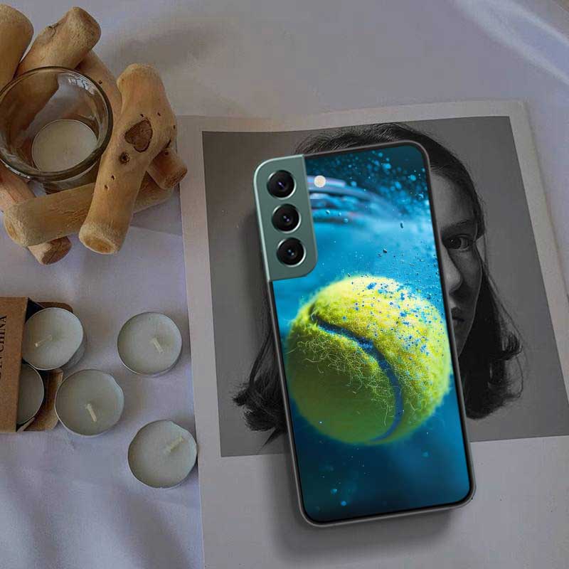 Теннисная ракетка Теннисный мяч Чехол для телефона Для Samsung Galaxy S22 S25 Ultra S21 S10 Plus S26 Edge S20 S23 S24 FE Чехол Силиконовый Так