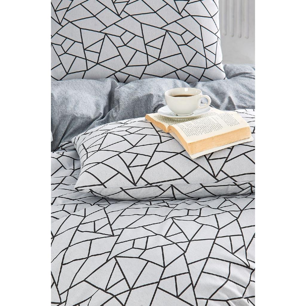 Tiles Single Patterned Duvet Cover Set, Elastic Sheet And 1 Pillowcase