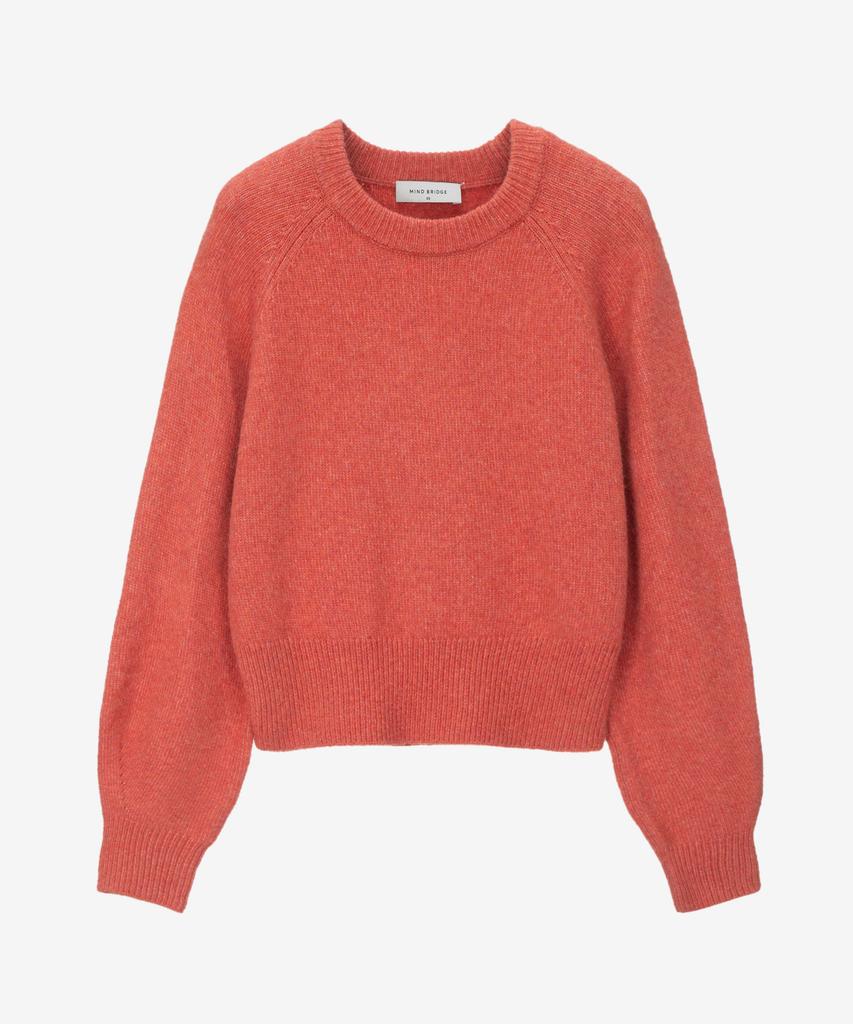 MIND BRIDGE WOMEN [W][Air Wool] Round Neck Knit - 2 Colors
