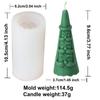 3D Santa Claus Relief Cylindrical Candle Silicone Mold Snowman Reindeer Christmas Tree Silicone Candle Molds Christmas Gift