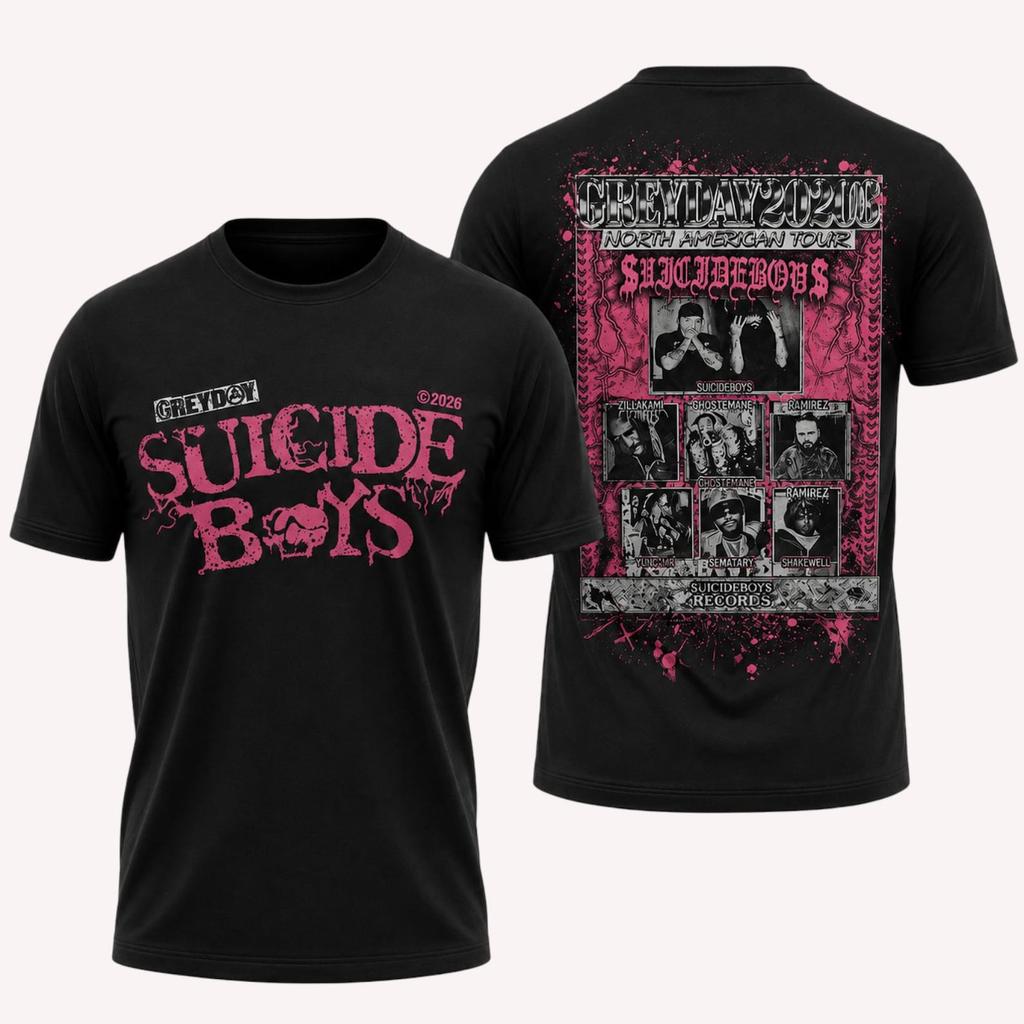 Suicideboy G59 Tour Shirt, Suicideboy Fan 3D Shirt, Greyday Tour Men Shirt, City Morgue Tshirt, Music Tour 2026 Gift