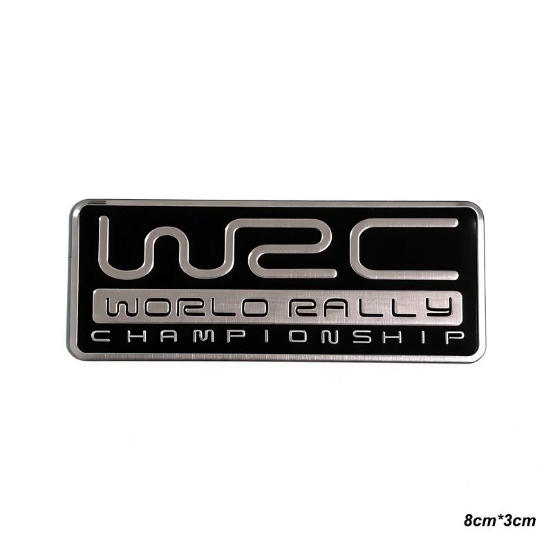 Алюминиевая декоративная наклейка WRC для Civic GTI, Fox RS, ST, Yaris GR, аксессуары для спортивного тюнинга