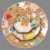 50 Hand-painted Bear Doodle Cartoon Cute Guka Children's DIY Mobile Phone Case Suitcase Stickers Waterproof