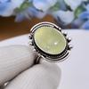 Пренит - Южная Африка Кольцо из стерлингового серебра 925 пробы V5019, Зеленое кольцо, Овальное кольцо, Подарок на День святого Валентина, Подарок для нее, Подарок на день рождения, Украшения ручной работы, Сил