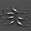 FTK 5PCS/Lot Jig Head Fish Hook Jig Hooks for Soft Fish Fish Bait of Carbon Steel Hooks with Rattle Spoon