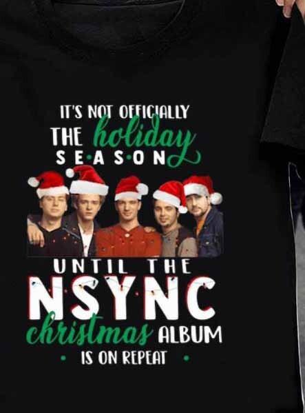 It’s not officially the holiday season until the NSYNC Christmas shirt
