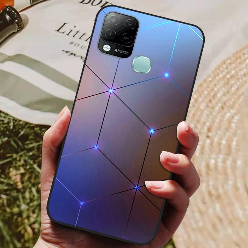 Для чехла Infinix Hot 10T Чехол для телефона Мягкий силиконовый TPU Задние чехлы для Infinix Hot 10S NFC Чехол X689 Coques Hot10T Hot10S Fundas