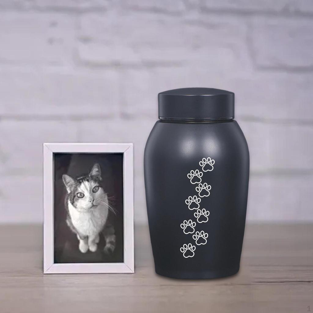 Собака Кошка Прах Нержавеющая Сталь Питомец Урна Погребение Кремация Захоронение Памятный Подарок Портативный