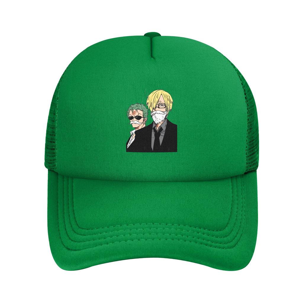 Mihawk  onepieces  Flag Trucker Hat Unisex Sport  Mesh Baseball Cap Polyester Adjustable Sports Cap