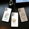G-Нежный G-Девочка Пастельный Чехол Для Телефона Для Samsung Galaxy A73,A72,A71,A70,A53,A52,A51,Мягкий Силиконовый Черный Чехол