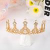 Детская тиара-корона, корона принцессы, повязка на голову со стразами, подарок на день рождения, платье для подиума, высококачественные аксессуары для выступлений