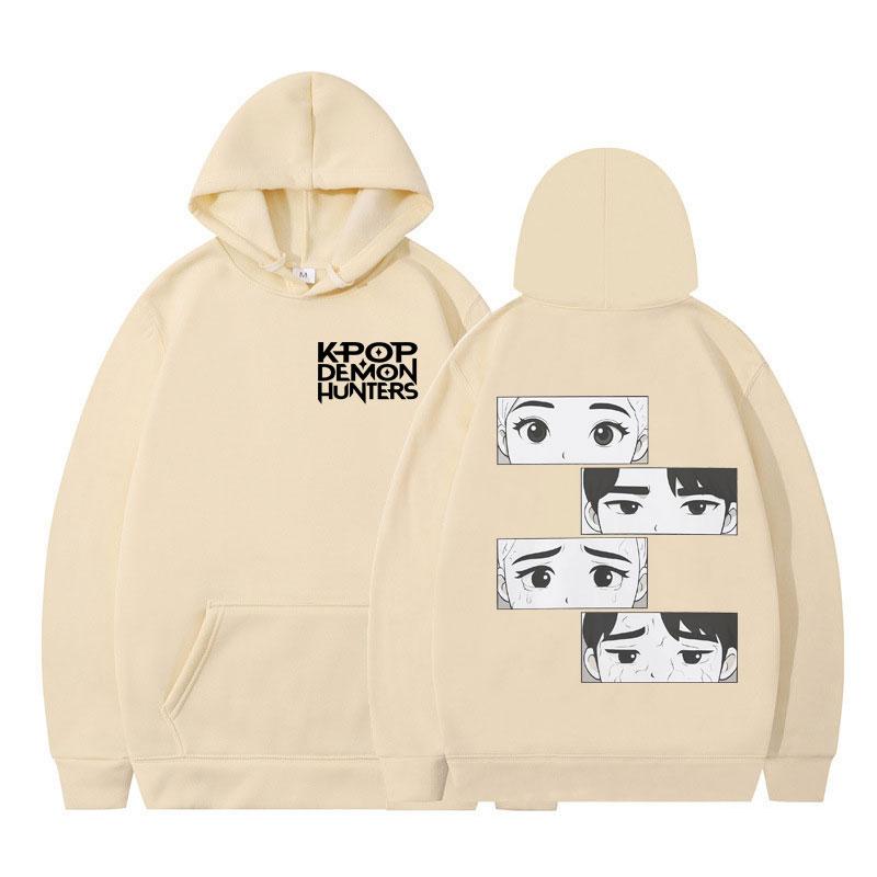 K-Pop Demon Hunters Hoodie Rumi Jinu First and Last Look Funny Anime Printed Sweatshirts Men Winter Loose Casual Pullover Tide