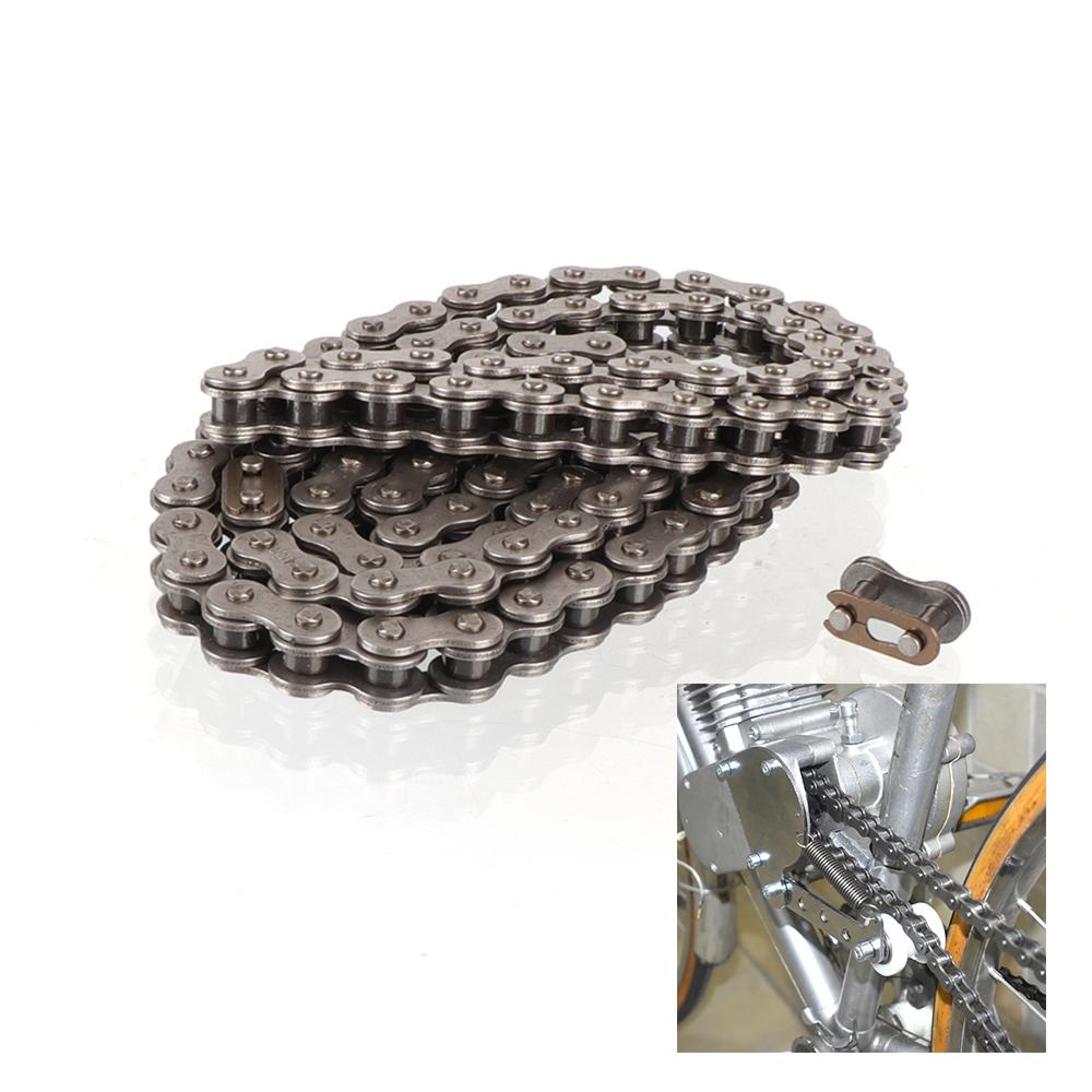 415H-110L/130L Chain With Connector Link For 49cc 60cc 66cc 80cc 2-Stroke Engine Motor Motorized Bicycle Bike Heavy Duty Chain
