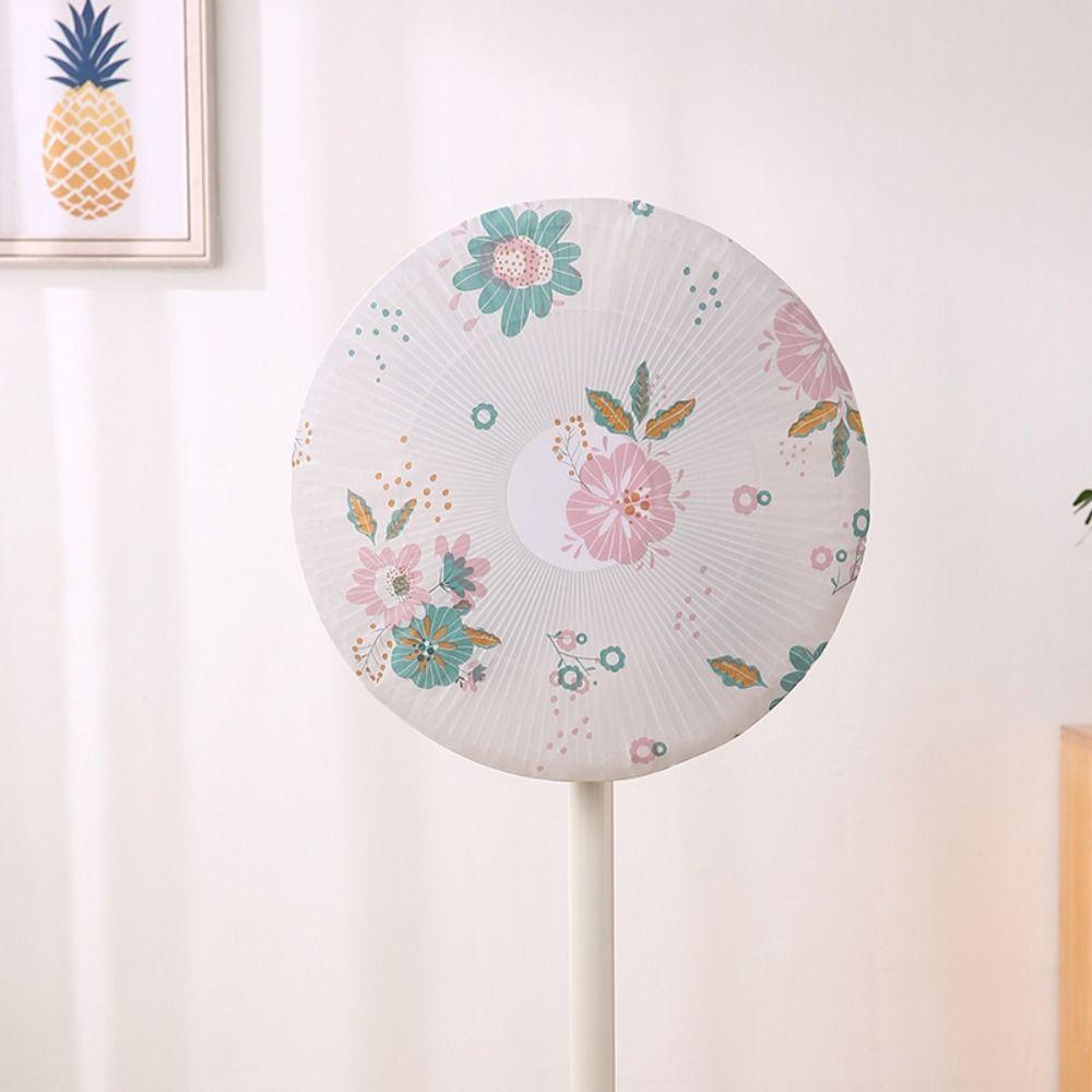 Cartoon Pattern Printing Fan Protection Covers Round Fan Fan Dustproof Covers Electric Fan Cover