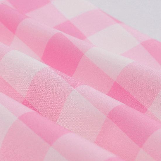 Женское розовое клетчатое платье без рукавов со шнуровкой и бантом, потайная молния, фигурист, подол, коктейльное вечернее платье-качели, праздничный костюм