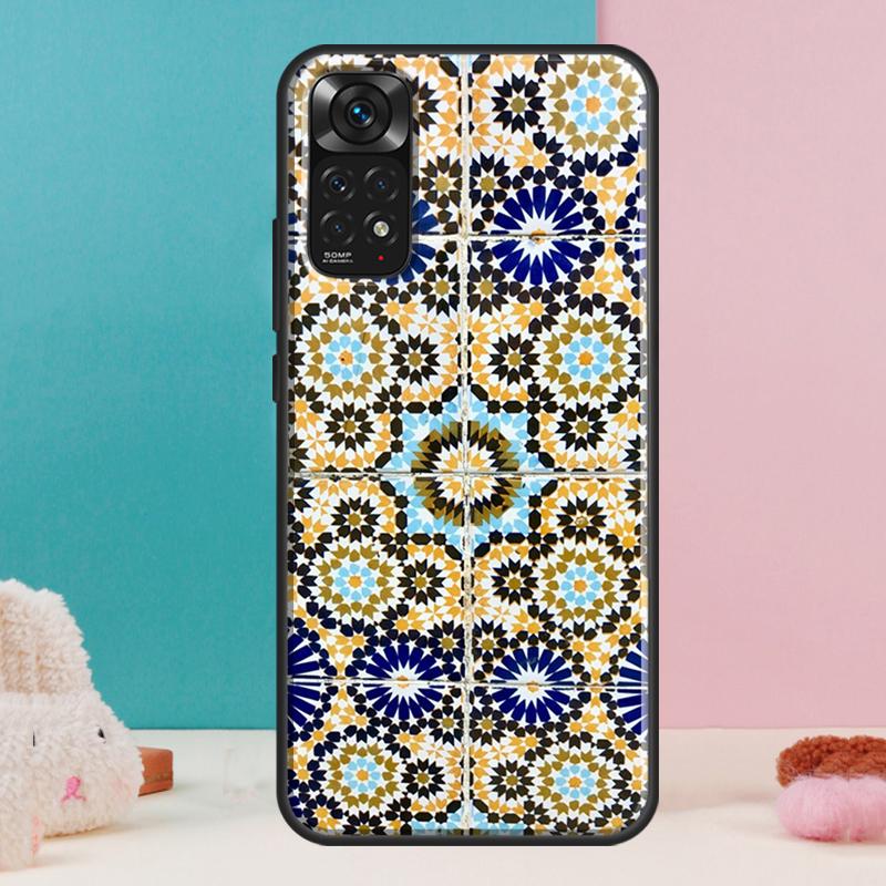 Чехол в марокканском стиле для Xiaomi Redmi Note 13 Pro 14 12 11 9 10 9S 10S 11S 12S Redmi 14C 13C 10C 12C