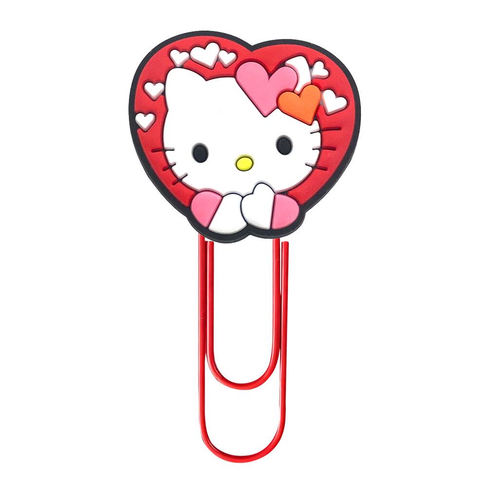 Креативные закладки-скрепки Hello Kitty - Цветные канцелярские принадлежности, Большие скрепки для DIY