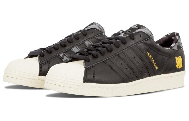 Superstar Undefeated x A Bathing Ape x Superstar Adidas Originals 80v 'Черный' B34291