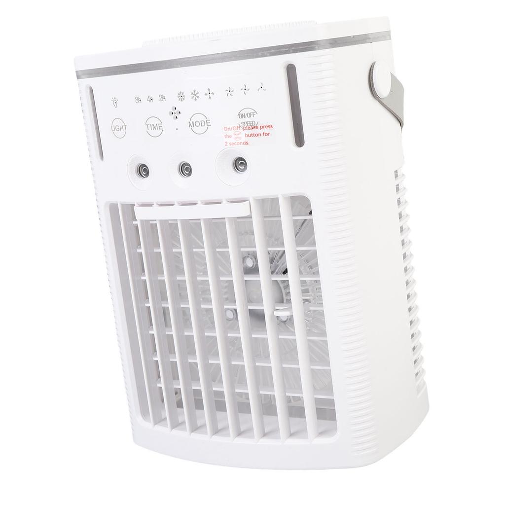 Мини кондиционер Портативный охлаждающий вентилятор 1 л резервуар для воды Увлажнитель с распылением с 7-цветной подсветкой для