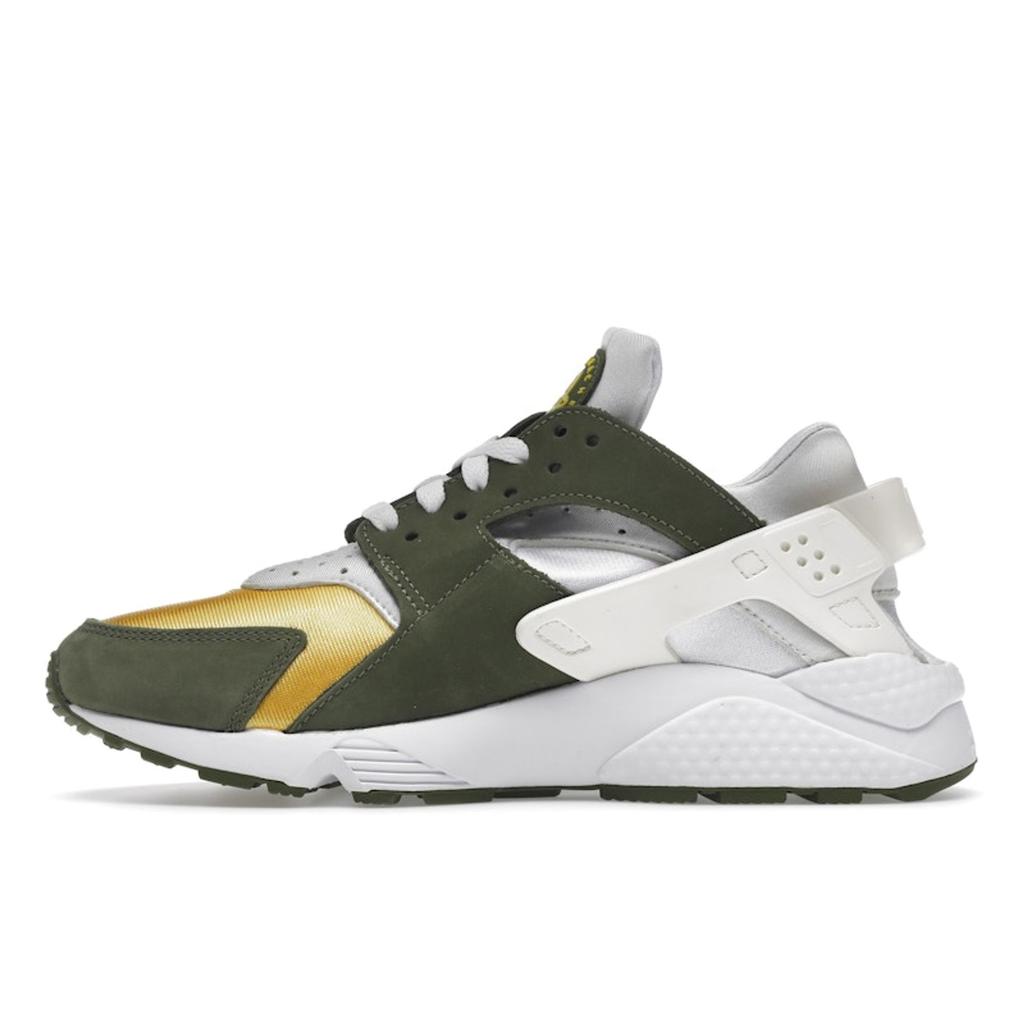 Nike Кроссовки унисекс Stussy x Air Huarache LE Dark Olive 2021 Green White Varsity-Maize DD1381-300