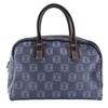 Anagram Handbag Mini Boston Blue Denim Women Used