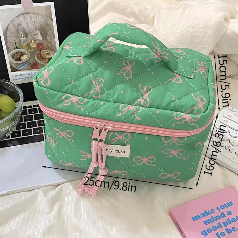Косметички с цветочным принтом, дорожная косметичка для девочек, косметичка-органайзер, косметичка, стеганая сумка на молнии