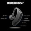 V9 Bluetooth 5.2 Гарнитура Беспроводные деловые наушники с цифровым дисплеем Наушники-крючки с одним ухом Hi-Fi Стерео Спортивные наушники-вкладыши с микрофоном