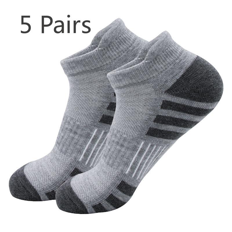 5 пар мужских носков Four Seasons Training Elite Toweling Bottom Sweat Short Professional Sports Socks