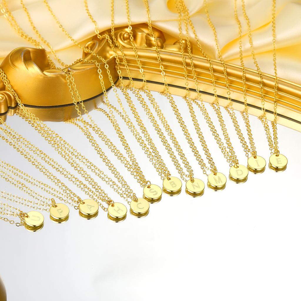 17KM 3 Pcs Plated Heart Initial Necklace Sets for Women Fashion Multilayer Letter Choker Necklaces Copper Metal Jewelry Gift