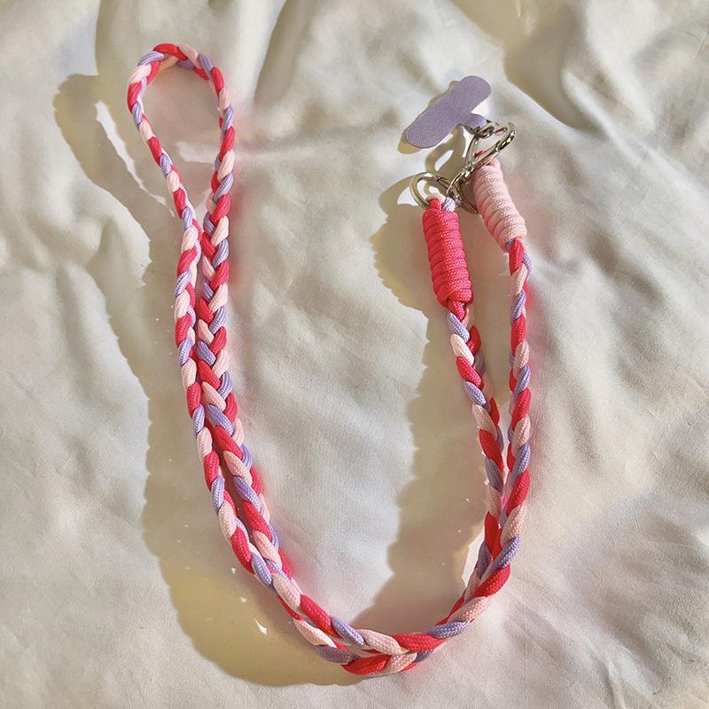 Цветной длинный ремешок для телефона через плечо, веревочная цепочка для iPhone, Samsung, Huawei, Xiaomi, брелок, универсальная подвеска для телефона и сумки