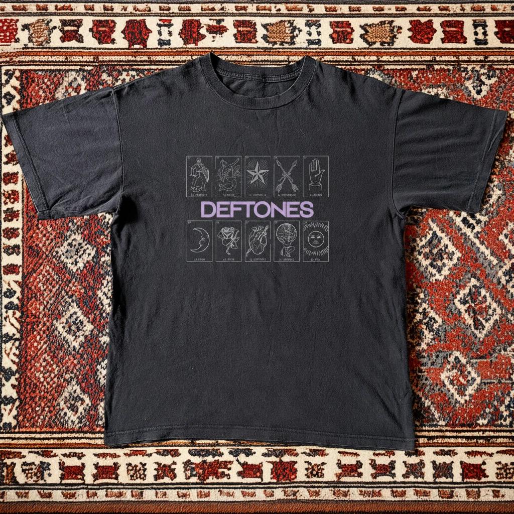 Deftones Vintage Style Rock Band T-Shirt Unisex Black S- New