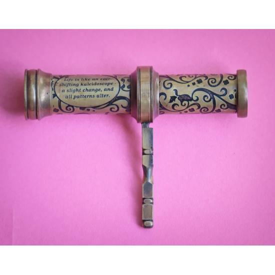 Personalised Kaleidoscope, Brass Kaleidoscope, Engraved Kaleidoscope, Personalized Gifts for Mom & Son,