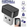 USB-считыватель отпечатков пальцев FIDO U2F Портативный ключ безопасности Мини-считыватель отпечатков пальцев с защитой от подделки для Windows 7/8/10/11 Hello