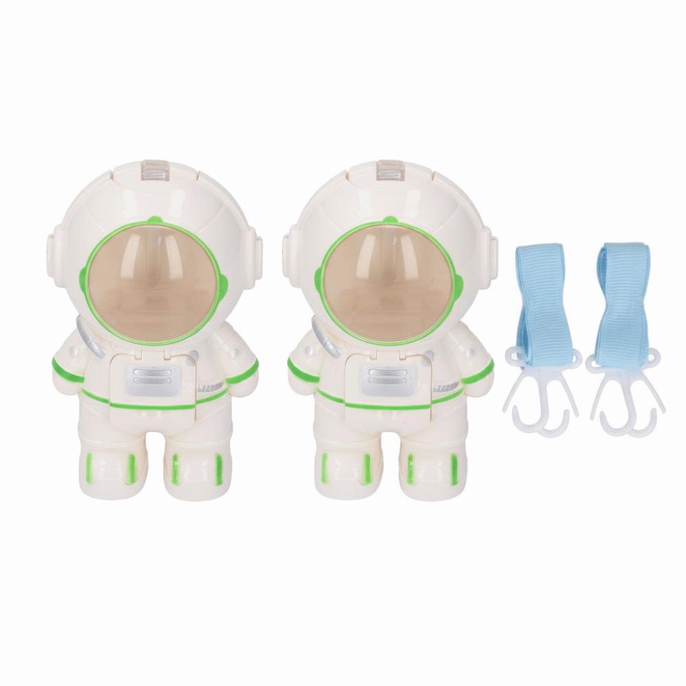 2 Pcs 250ml/8.45oz Water Dispenser Cup With Mini Cup Straw Cup Astronaut Water Dispenser For Travel