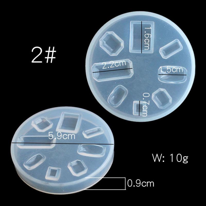 Инструмент для изготовления украшений своими руками Силиконовая форма Круглая Овальная Квадратная Капля Подвеска Форма для серег Ручная работа Декор Форма для эпоксидной смолы