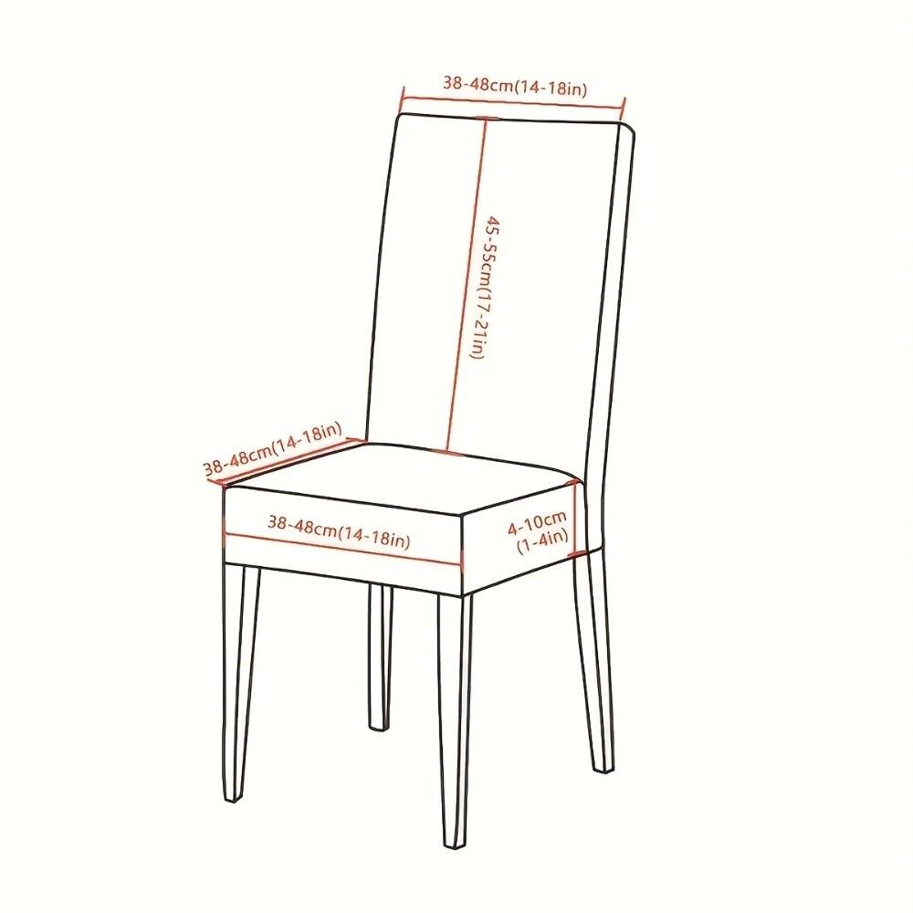Jacquard Stretch Dining Chair Cover Woven Fabric Chair Slipcover Jacquard Chair Cover Dining Room