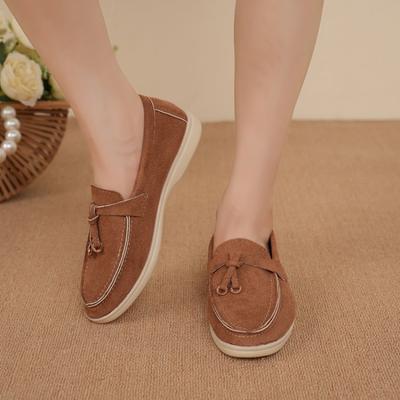 Летние прогулочные лоферы, женские туфли на плоской подошве, замшевые туфли цвета хаки, тапочки без шнуровки с металлическим замком, туфли без шнуровки, обувь для вождения, повседневные мокасины