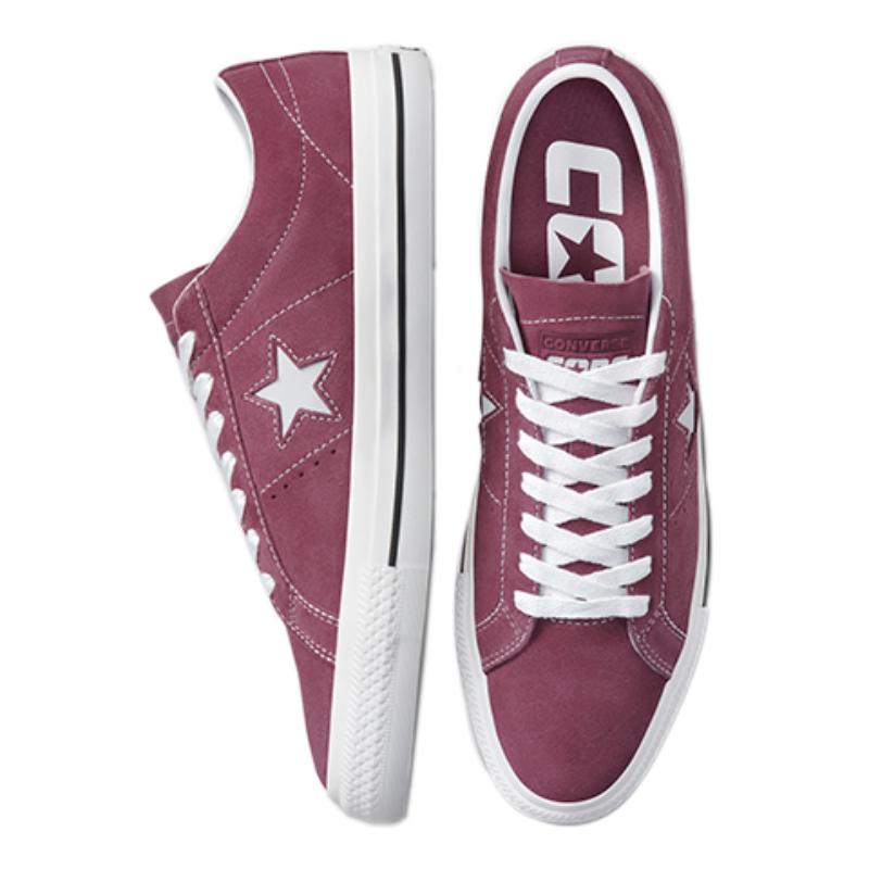 Converse One Star Pro Pro Легкие и нескользящие низкие кеды для скейтбординга Унисекс Розово-красные