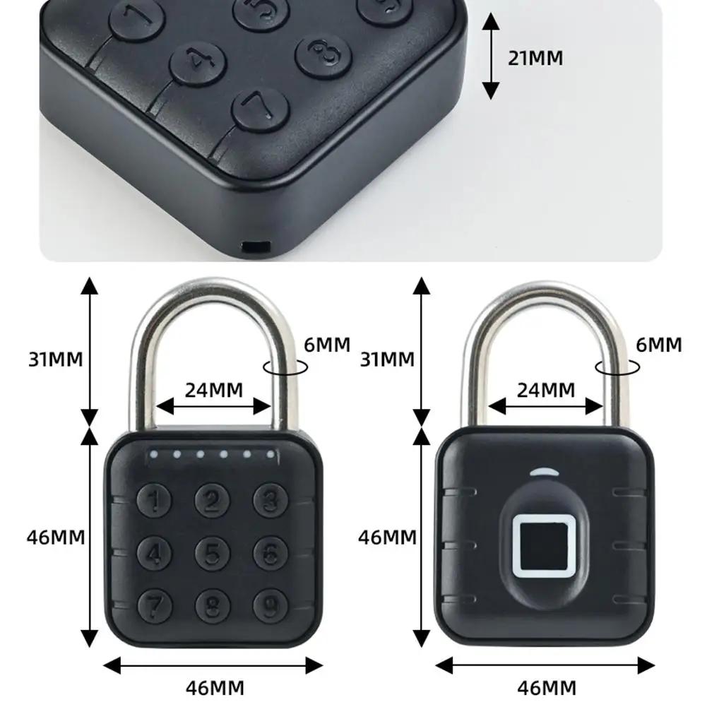 Smart Fingerprint Door Lock Keyless Quick Unlock Anti Theft BiometricPadlock IP67 Waterproof Home Travel Security Password Lock