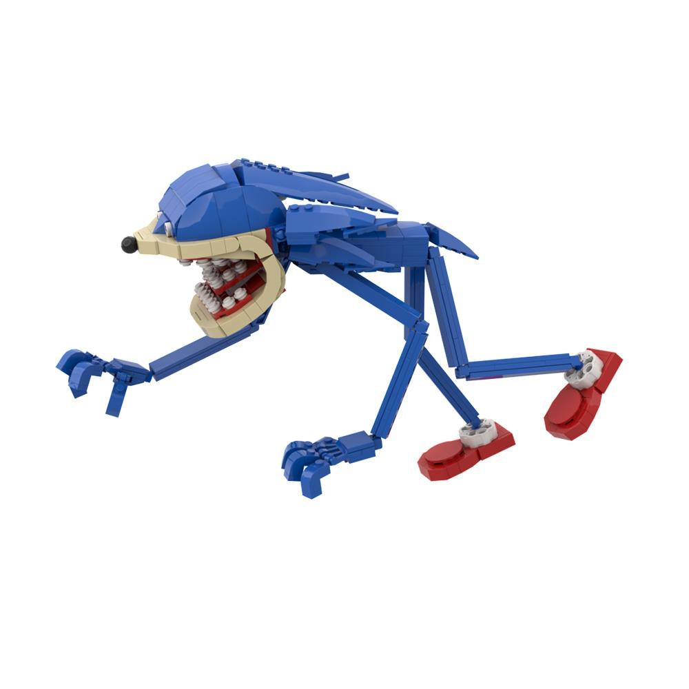 MOC Анимированный Персонаж Sonices Модель Строительные Блоки Ужас Грешный Еж Экшн-Фигурка Сборные Кирпичики Игрушка Подарок на Хэллоуин