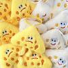 Cute Cheese Keychain Cartoon Plush Doll Toy Keychain Student Bag Pendant Hanging Decorative Gift