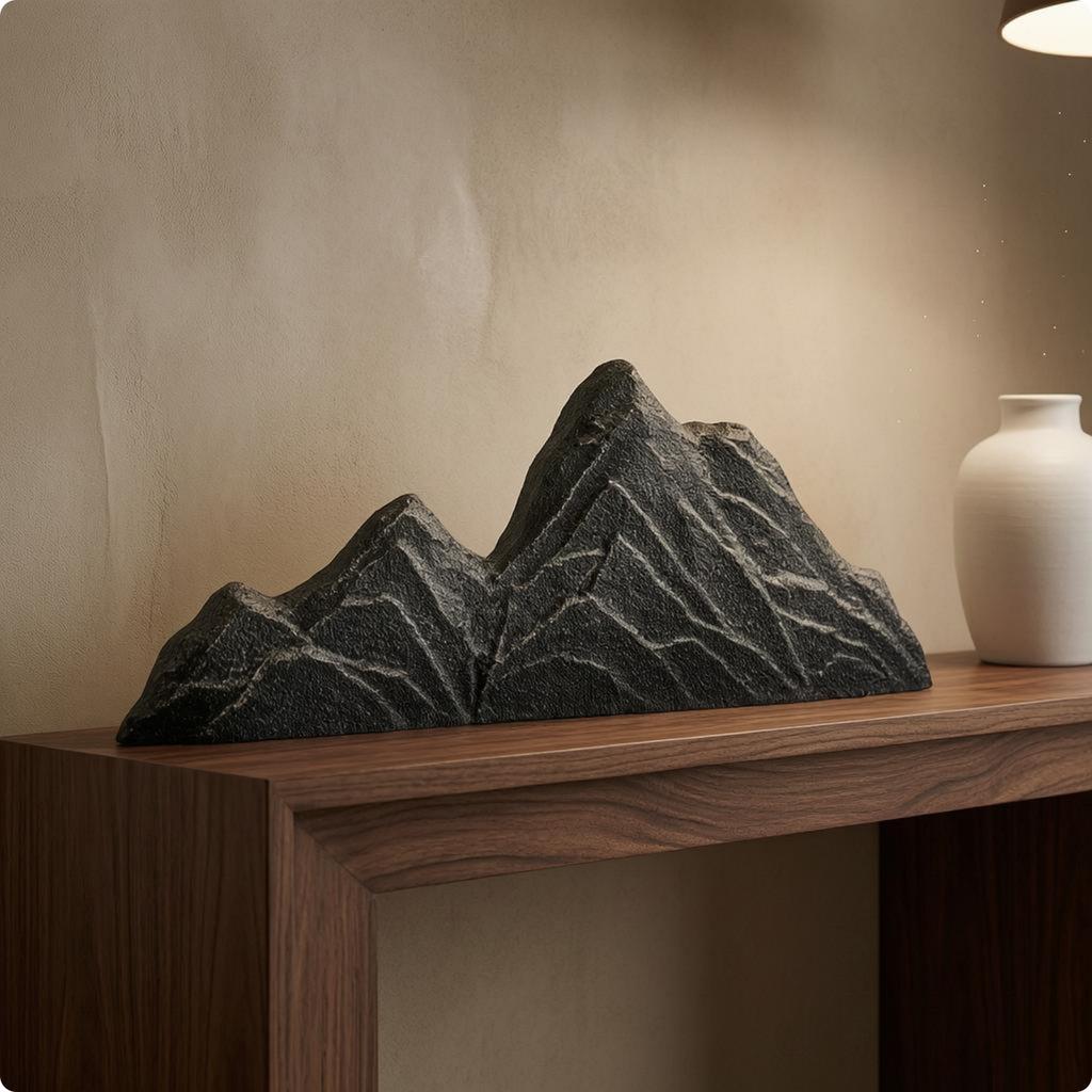 Mountain Crest Ornament Rugged Surface Artificial Rock Decor Rock Mountain Decoration Standalone Accent Decorative