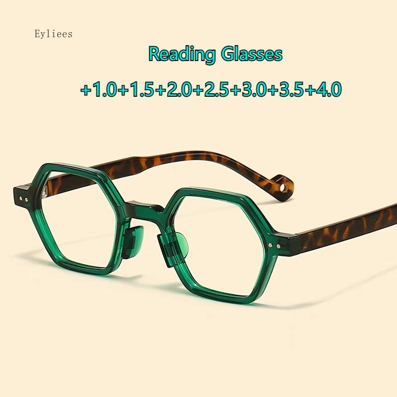 Винтажные Классические Квадратные Очки для Чтения для Женщин Мужчин Модные Простые Очки для Пресбиопии с Диоптриями от +1.0 до +4.0 óculos