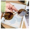 Small frame sunglasses, punk hip-hop style, street-style round sunglasses for women